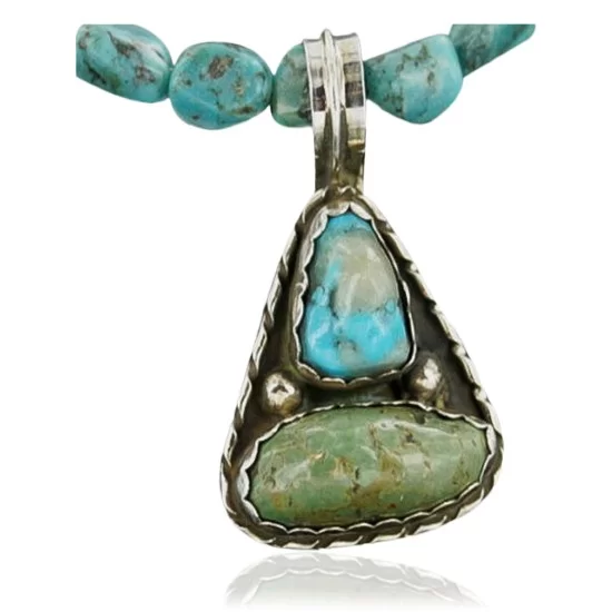 Handmade Certified Authentic Navajo Sterling Silver And Turquoise